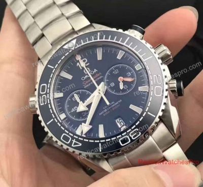 Japan Grade Replica Omega Seamaster Planet Ocean 600m Black Chronograph